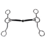 Bar H Equine Junior Cow Gag Bit with Snaffle Mouth