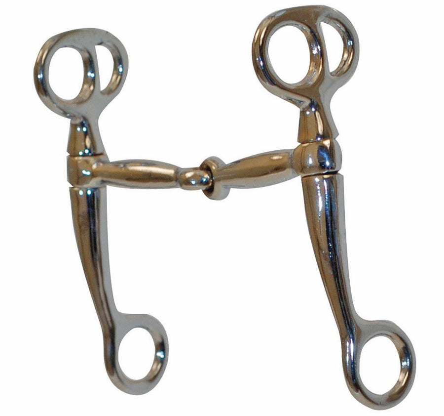 Chrome snaffle bit with copper roller - Uhorse
