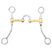 HILASON Western Shank Correction Bit with U-Shaped Mouthpiece & Copper Inlays | Horse Bits Western Walking Training Equine for horses