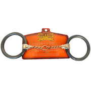 HILASON Weighted O Ring Twisted Copper Wire Snaffle Bit with Black Sweet Iron | Horse Bits Western Training