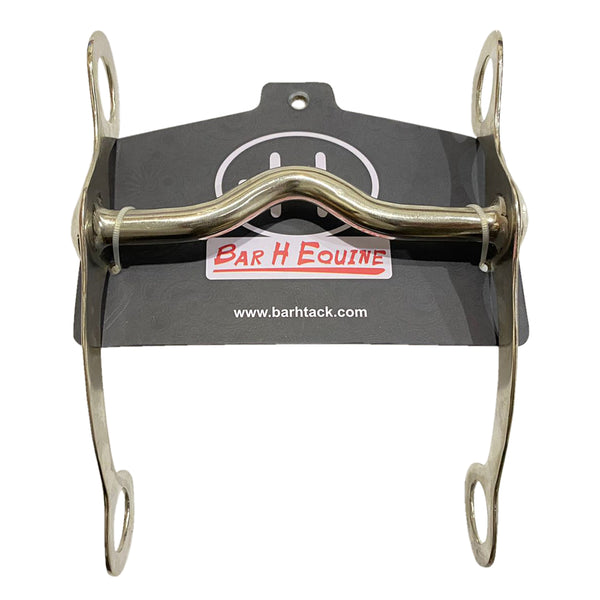 Bar H Equine W. Low Port Curb Bit with Sweet Iron Mouthpiece 5 In | by Hilason – Cowboy and equestrian accessories