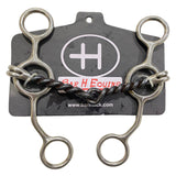 Bar H Equine Cow Horse Junior Sweet Iron Twisted Wire Horse Bit | Bits for Horses | Western Horse Bits | Walking Horse Bits | Horse Chain Bit