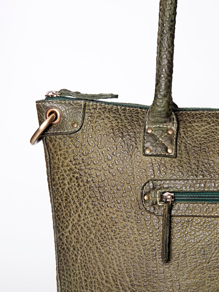 Never Mind Nmbgz120E Tote Vintage Handmade Genuine Cowhide Leather Women Bag Western Handbag Purse