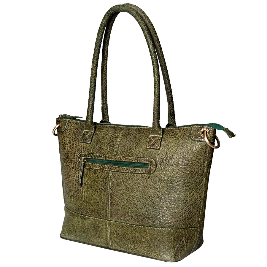Never Mind Nmbgz120C Tote Vintage Handmade Genuine Cowhide Leather by Hilason – Cowboy and equestrian accessories