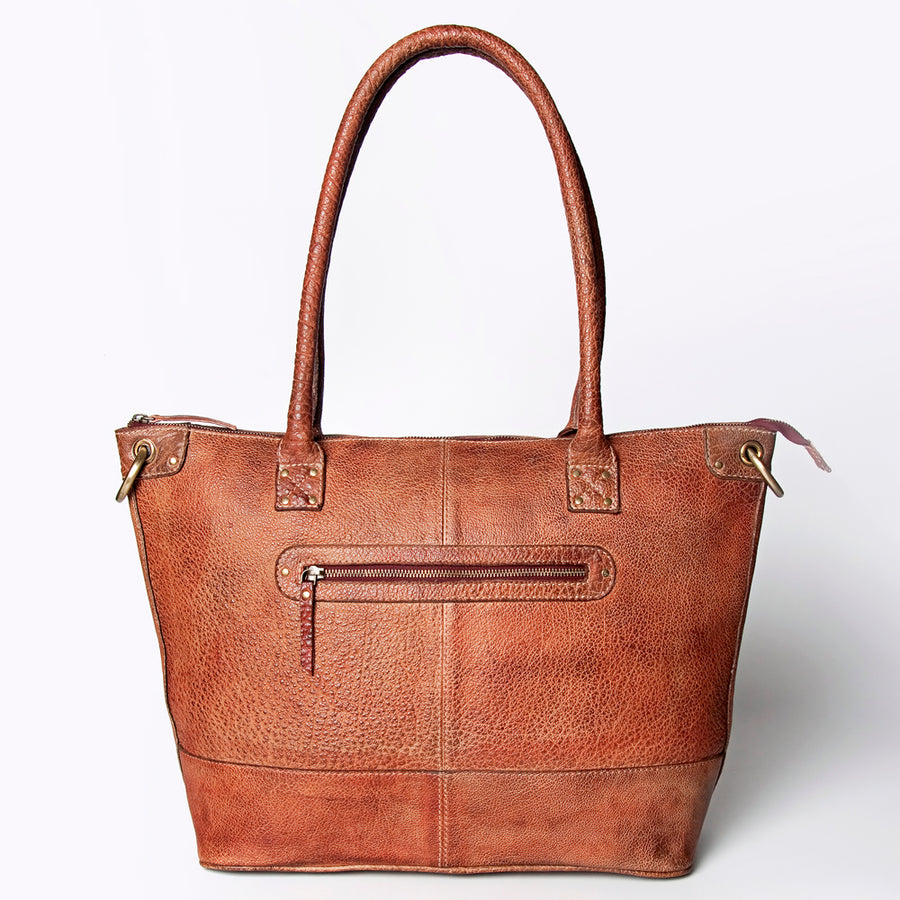 Never Mind Nmbgz120D Tote Vintage Handmade Genuine Cowhide Leather Women Bag Western Handbag Purse
