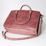 American Darling Briefcase Hand Tooled Genuine Leather Women Bag Western Handbag Purse