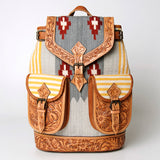 American Darling Hand Tooled Saddle Blanket Genuine Leather Women Bag Western Handbag Purse