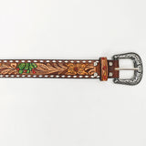 American Darling ADBLF129-L Beautifully Hand Tooled Genuine American Leather Belt Men and  Women