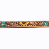 American Darling ADBLF131-L Beautifully Hand Tooled Genuine American Leather Belt Men and  Women