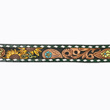 American Darling ADBLF133-L Beautifully Hand Tooled Genuine American Leather Belt Men and  Women