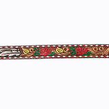 American Darling ADBLF135-L Beautifully Hand Tooled Genuine American Leather Belt Men and  Women