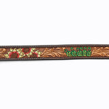 American Darling ADBLF141-L Beautifully Hand Tooled Genuine American Leather Belt Men and  Women