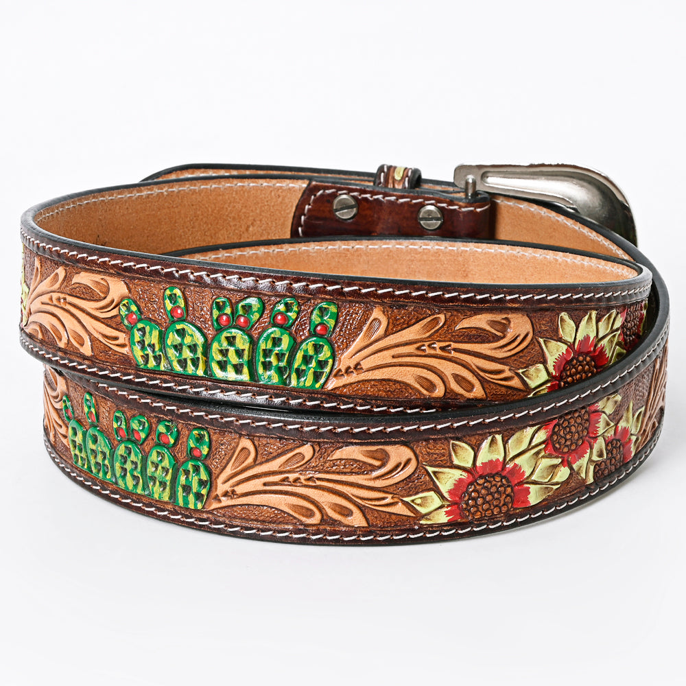 American Darling ADBLF141-L Beautifully Hand Tooled Genuine American  Leather Belt Men and Women – Hilason Saddles and Tack