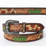 American Darling ADBLF141-L Beautifully Hand Tooled Genuine American Leather Belt Men and  Women