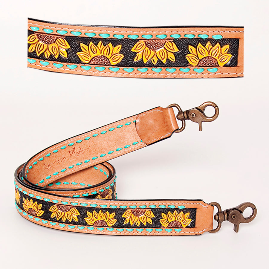 American Darling ADSTF101A Hand Tooled Genuine Leather Crossbody by Hilason – Cowboy and equestrian accessories