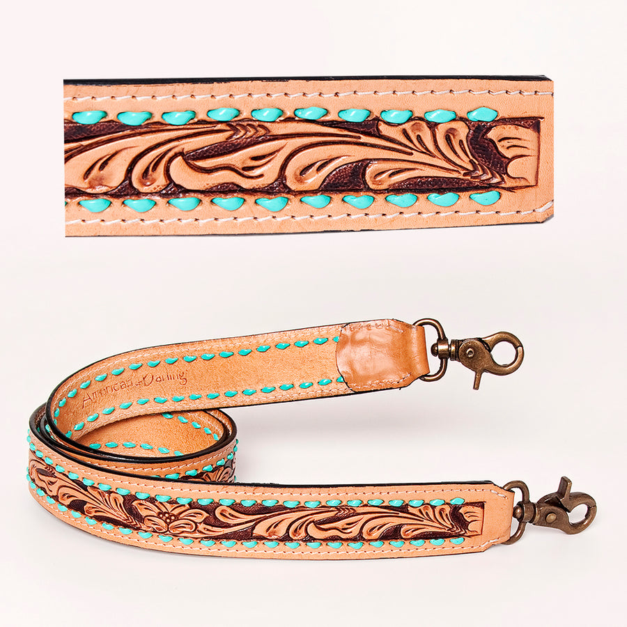 American Darling ADSTF102A Hand Tooled Genuine Leather Crossbody by Hilason – Cowboy and equestrian accessories