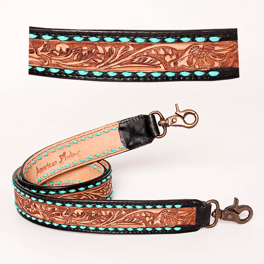 American Darling ADSTF109A Hand Tooled Genuine Leather Crossbody by Hilason – Cowboy and equestrian accessories