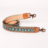 American Darling Hand Tooled Genuine Leather Crossbody Handle Strap for Bags Phone Wallet Purse Clutch