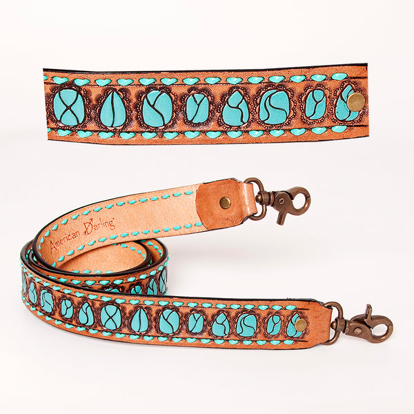 American Darling ADSTF142A Hand Tooled Genuine Leather Crossbody by Hilason – Cowboy and equestrian accessories