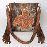 American Darling Hand Tooled Genuine Leather Women Bag Western Handbag Purse