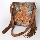 American Darling Hand Tooled Genuine Leather Women Bag Western Handbag Purse