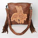 American Darling Hand Tooled Genuine Leather Women Bag Western Handbag Purse