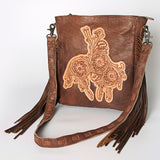 American Darling Hand Tooled Genuine Leather Women Bag Western Handbag Purse