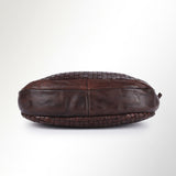 Spaghetti Western Swc130Brn Tote Vintage Handmade Drum Dyed Genuine European Cowhide Leather Women Bag Western Handbag Purse