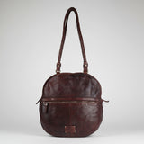 Spaghetti Western Swc130Brn Tote Vintage Handmade Drum Dyed Genuine European Cowhide Leather Women Bag Western Handbag Purse