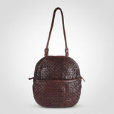 Spaghetti Western Swc130Brn Tote Vintage Handmade Drum Dyed Genuine European Cowhide Leather Women Bag Western Handbag Purse