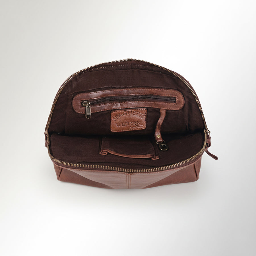Spaghetti Western Swc123Abrn Tote Vintage Handmade Drum Dyed Genuine European Cowhide Leather Women Bag Western Handbag Purse