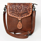 American Darling ADBGZ594A Cross Body Hand Tooled Genuine Leather women bag western handbag purse