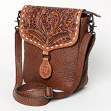 American Darling ADBGZ594A Cross Body Hand Tooled Genuine Leather women bag western handbag purse