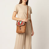 American Darling Cross Body Hand Tooled Saddle Blanket Genuine Leather women bag western handbag purse