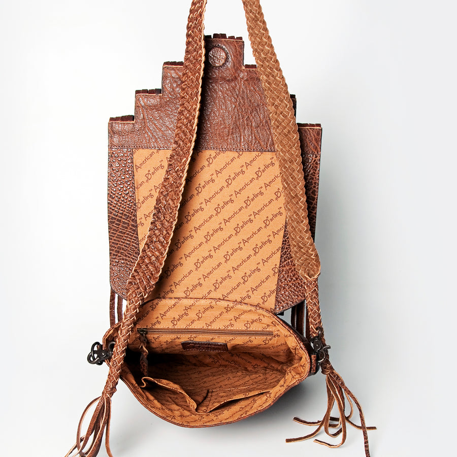 American Darling Messenger Hand Tooled Genuine Leather women bag western handbag purse