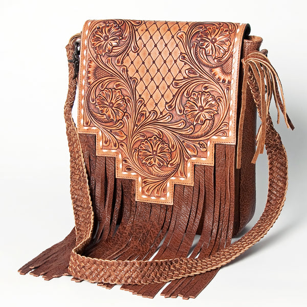 American Darling Messenger Hand Tooled Genuine Leather women bag by Hilason – Cowboy and equestrian accessories