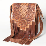 American Darling ADBGZ595A Cross Body Hand Tooled Genuine Leather women bag western handbag purse