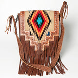 American Darling ADBGZ595B Cross Body Hand Tooled Saddle Blanket Genuine Leather women bag western handbag purse