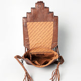 American Darling Messenger Saddle Blanket Hand Tooled Genuine Leather women bag western handbag purse