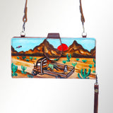 American Darling ADBGM113HR40 Wristlet Genuine Leather women bag western handbag purse
