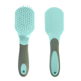 Hilason Soft Touch two tone Horse Mane & Tail Brush Turquoise