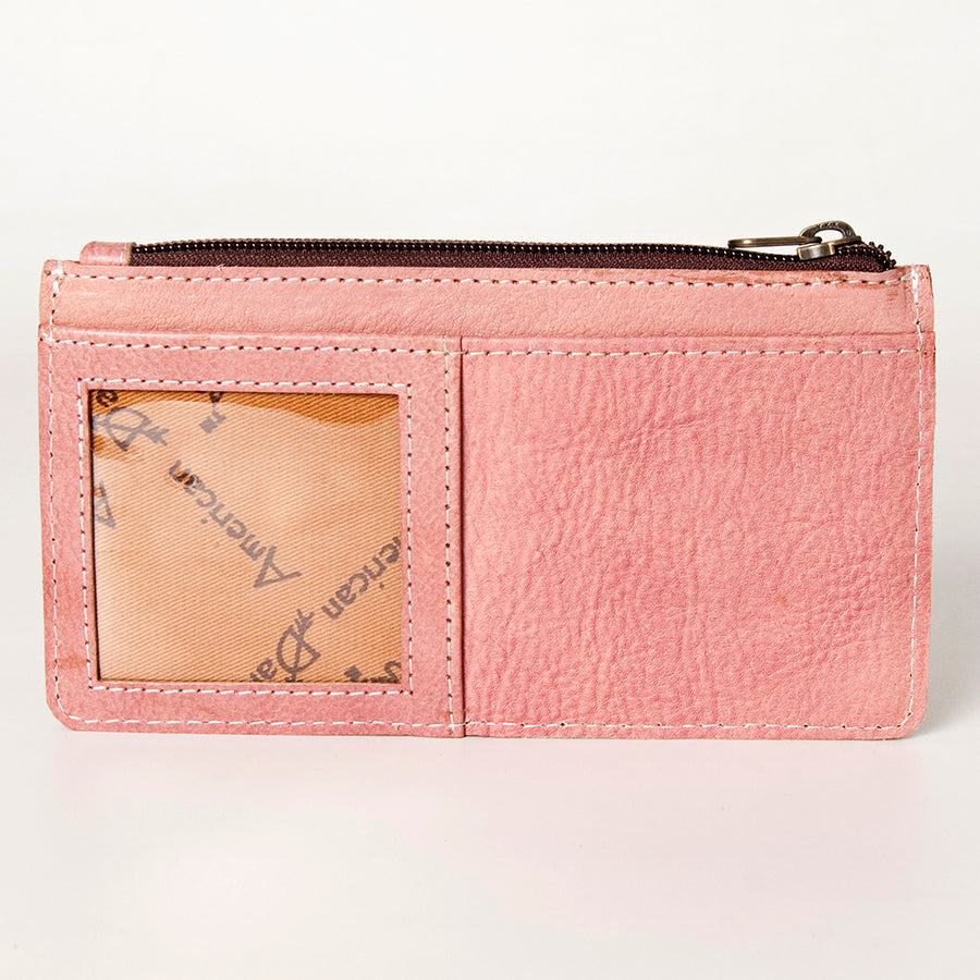 American Darling Card-Holder, Genuine Full Grain Vegetable Tanned Leather, Slim Western Travel Wallet,