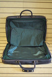 20.5”W x 14”H x 8”D KD Stephens Pullman Carry On Leather Canvas