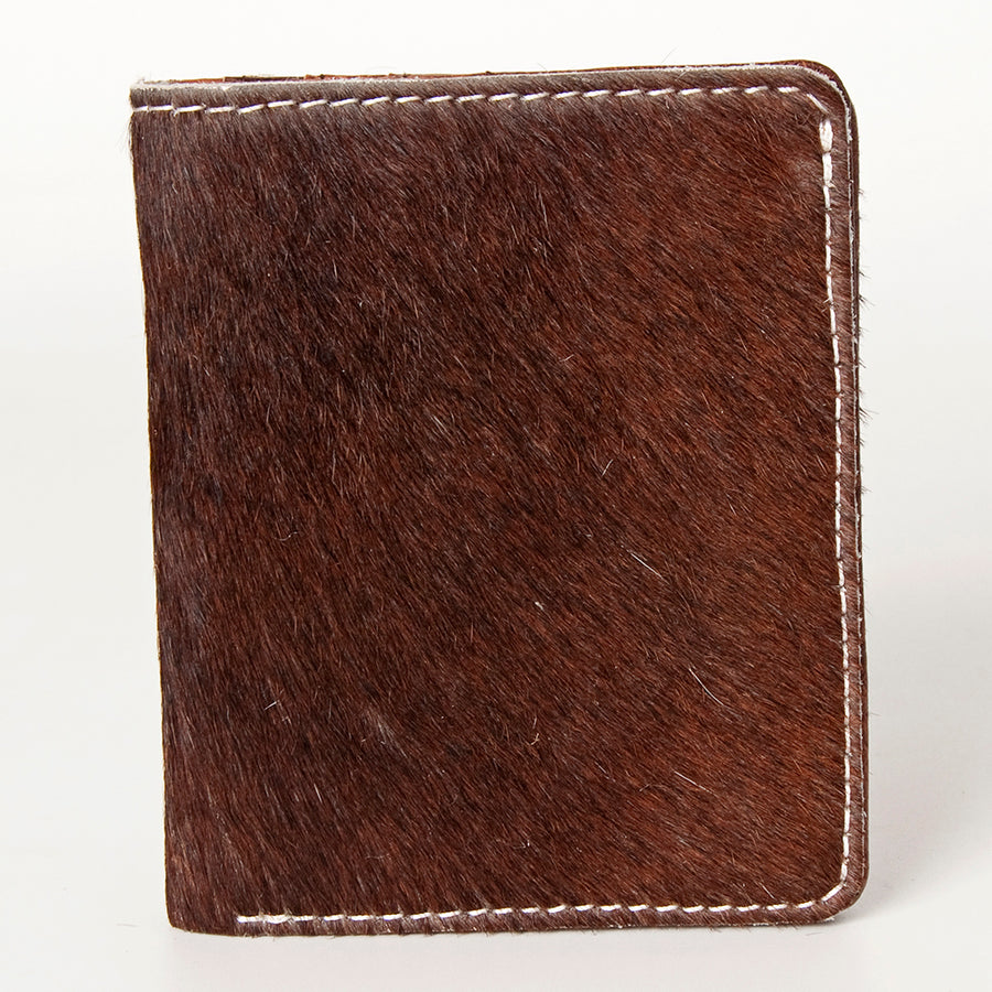American Darling Handcrafted Leather Card-Holder with Authentic Hair-On Cowhide - Uhorse