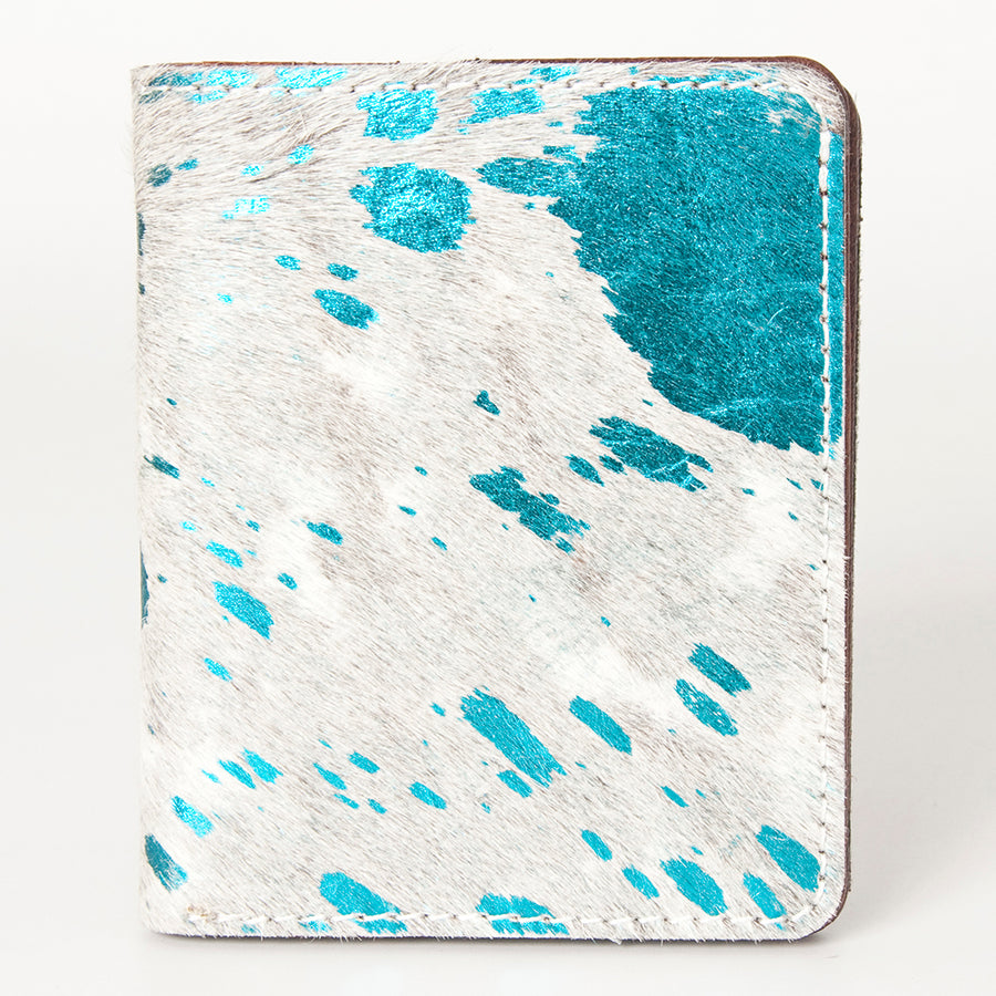American Darling Handcrafted Leather Card-Holder with Authentic Hair-On Cowhide - Uhorse