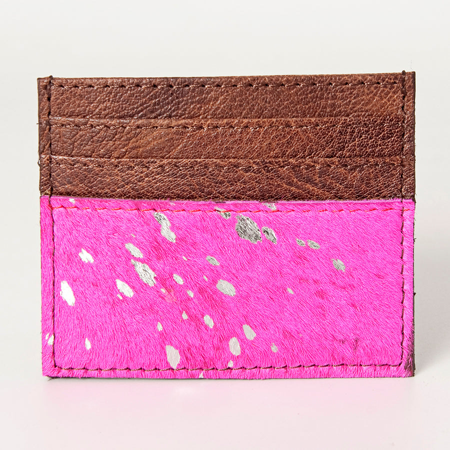 American Darling Card-Holder, Genuine Full Grain Vegetable Tanned Leather, Slim Western Minimalist Wallet