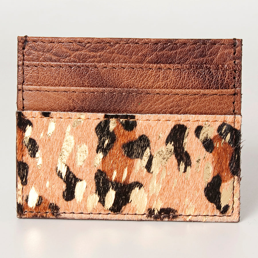American Darling Card-Holder, Genuine Full Grain Vegetable Tanned Leather, Slim Western Minimalist Wallet