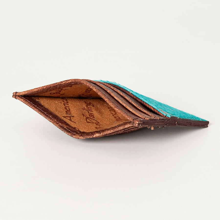 American Darling Card-Holder, Genuine Full Grain Vegetable Tanned Leather, Slim Western Minimalist Wallet