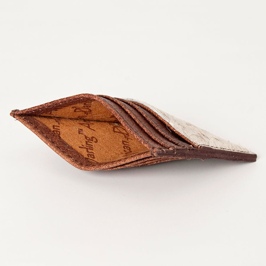 American Darling Card-Holder, Genuine Full Grain Vegetable Tanned Leather, Slim Western Minimalist Wallet