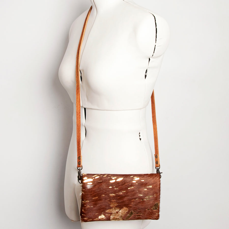 American Darling Small Cross body Bag, Hair-On Cowhide, Genuine Full Grain Western Purse